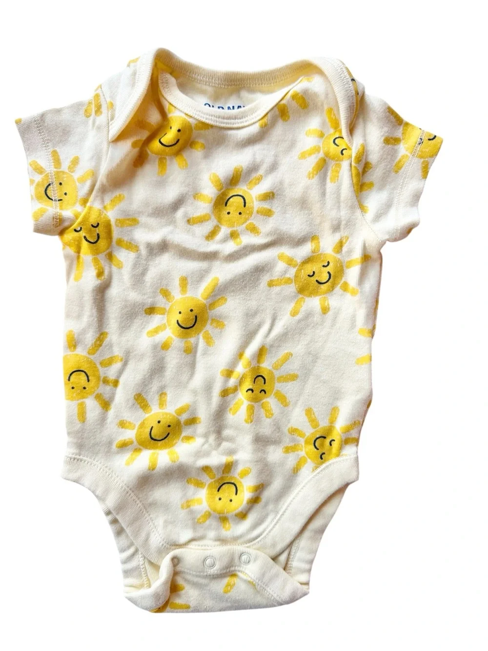 Old Navy summer themed short sleeve onesie bodysuit lot size 0-3 months